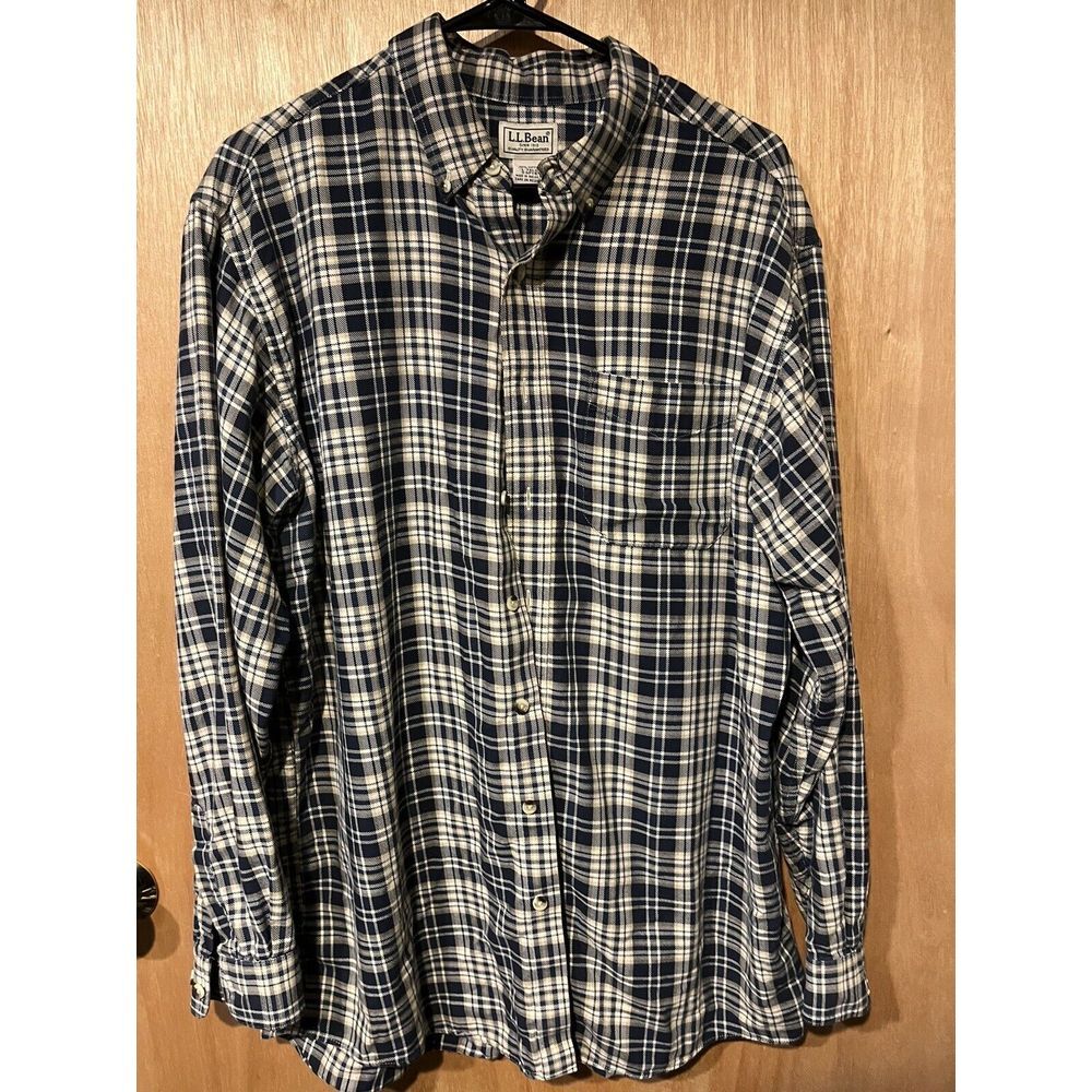 LLBean Large Tall Flannel Shirt‎